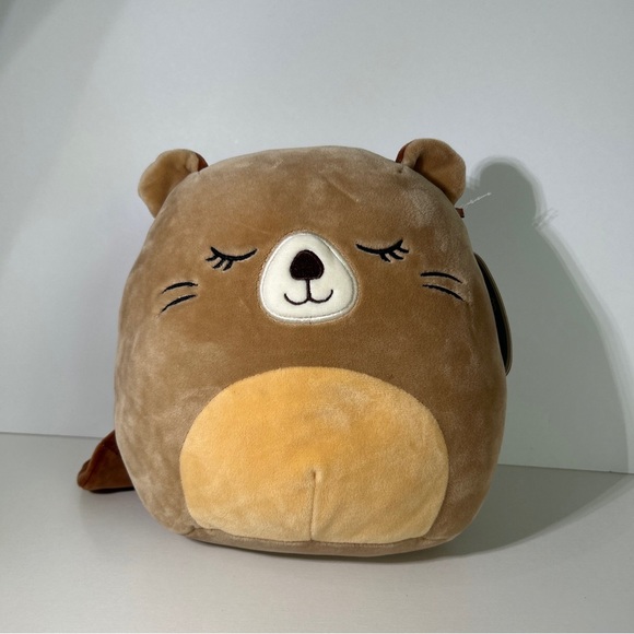 Squishmallows Maisha Beaver 9” Plush Stuffed Pillow KellyToy W/Tag - Picture 1 of 9